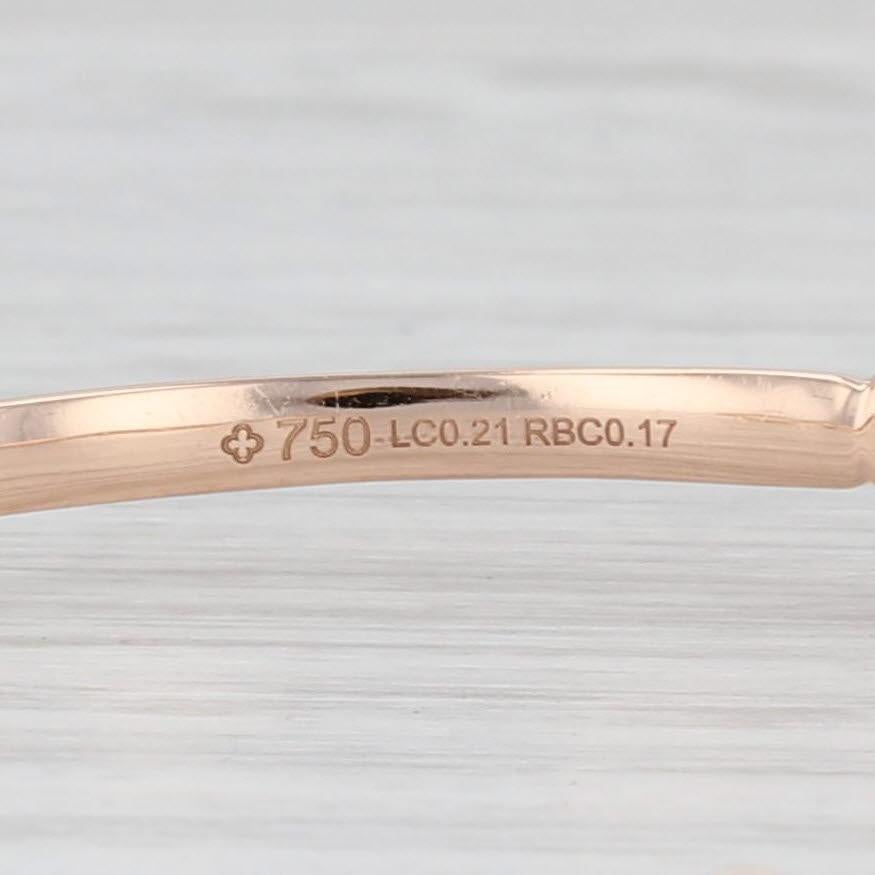 Bracciale con diamanti VS2 da 0,38 carati in oro rosa 18k regolabile da 6,25 pollici in vendita 1
