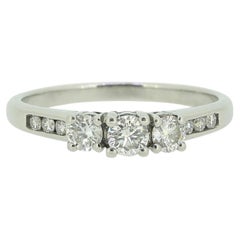 0.39 Carat Diamond Three-Stone Ring