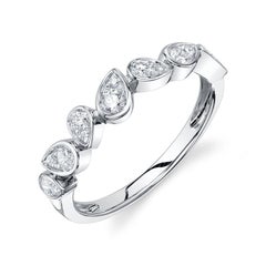 0.39ct Pear Shaped Diamond Bezel Set Ring