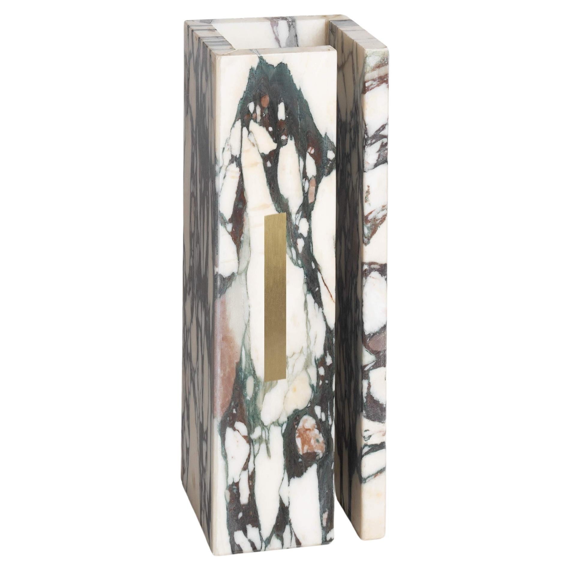 03C Calcatta Viola Marble Lamp by Marie Jeunet For Sale