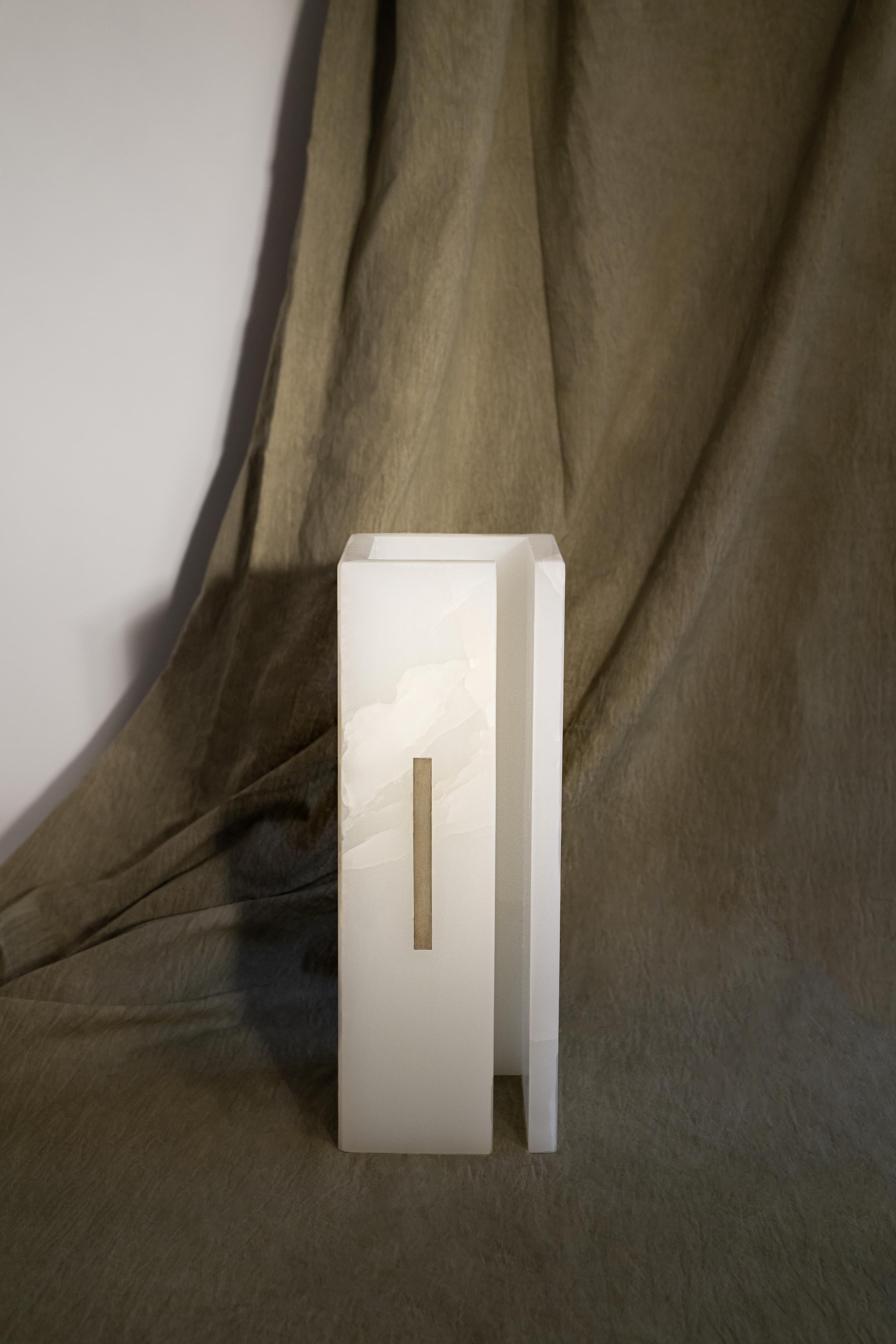 Postmoderne 03C Sculpture Onix blanc pur de Marie Jeunet en vente