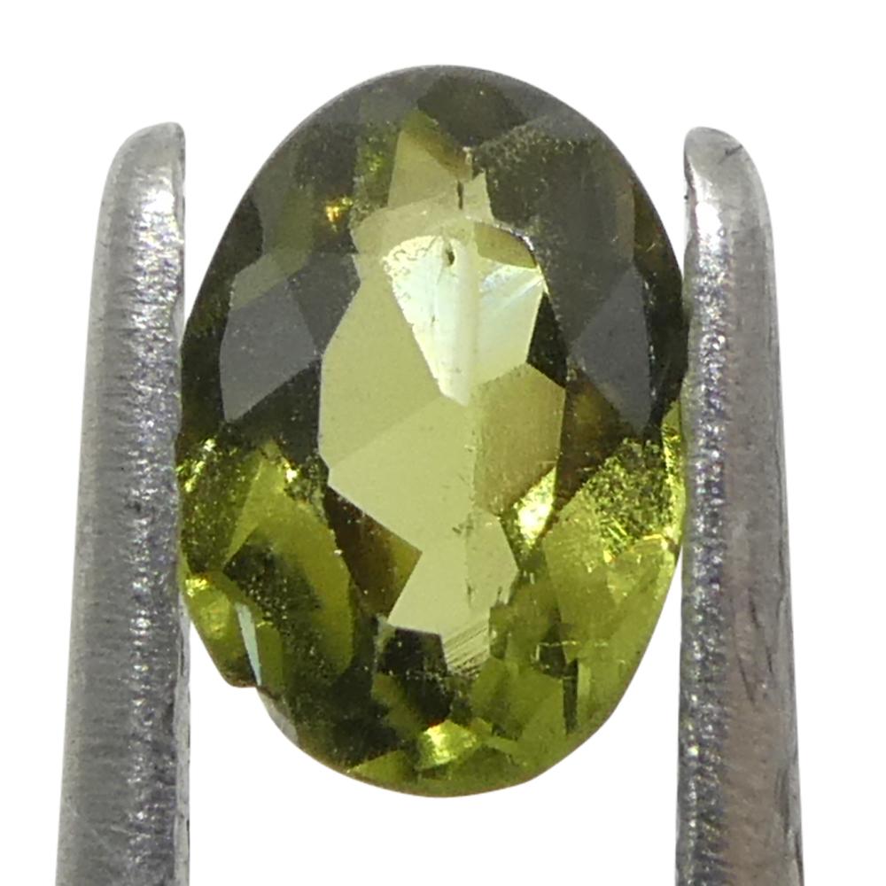 0.3ct Oval Yellow-Green to Yellowish Brown Alexandrite from Brazil For Sale 6