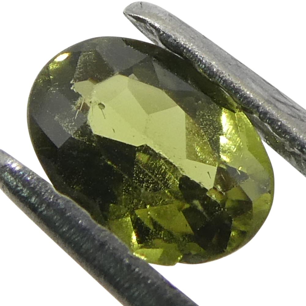 0.3ct Oval Yellow-Green to Yellowish Brown Alexandrite from Brazil For Sale 4