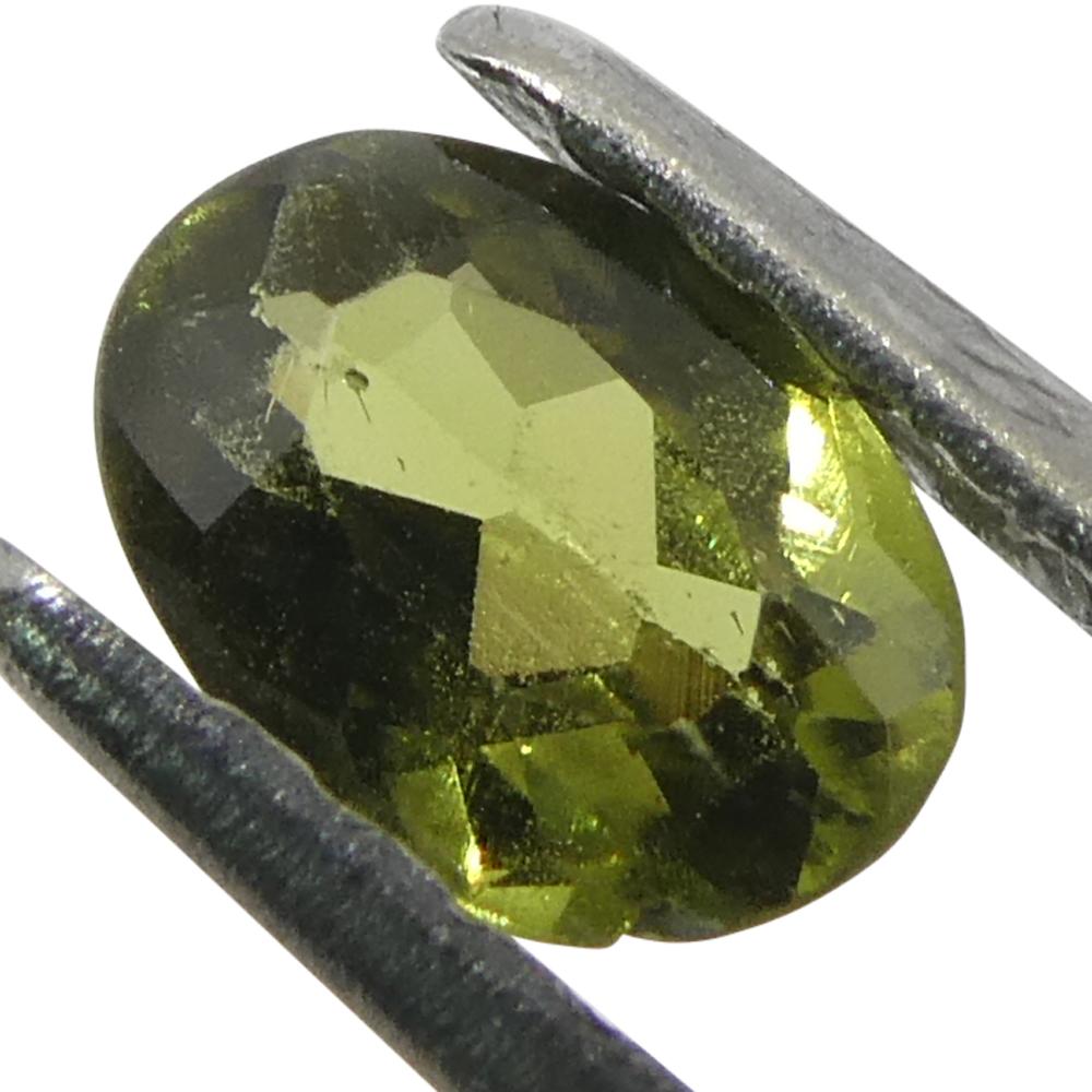 0.3ct Oval Yellow-Green to Yellowish Brown Alexandrite from Brazil For Sale 5