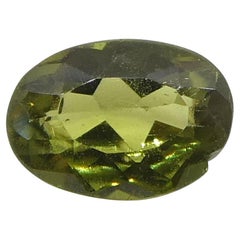 0,3ct Ovaler gelbgrüner bis gelblich brauner Alexandrit aus Brasilien