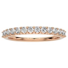 0.4 Karat Diamant in 14K Roségold Ehering 1981 Classic Collection Ring
