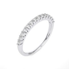 0.4 Carat Diamond in 14K White Gold Wedding Band 1981 Classic Collection Ring