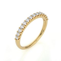 0.4 Carat Diamond in 14K Yellow Gold Wedding Band 1981 Classic Collection Ring