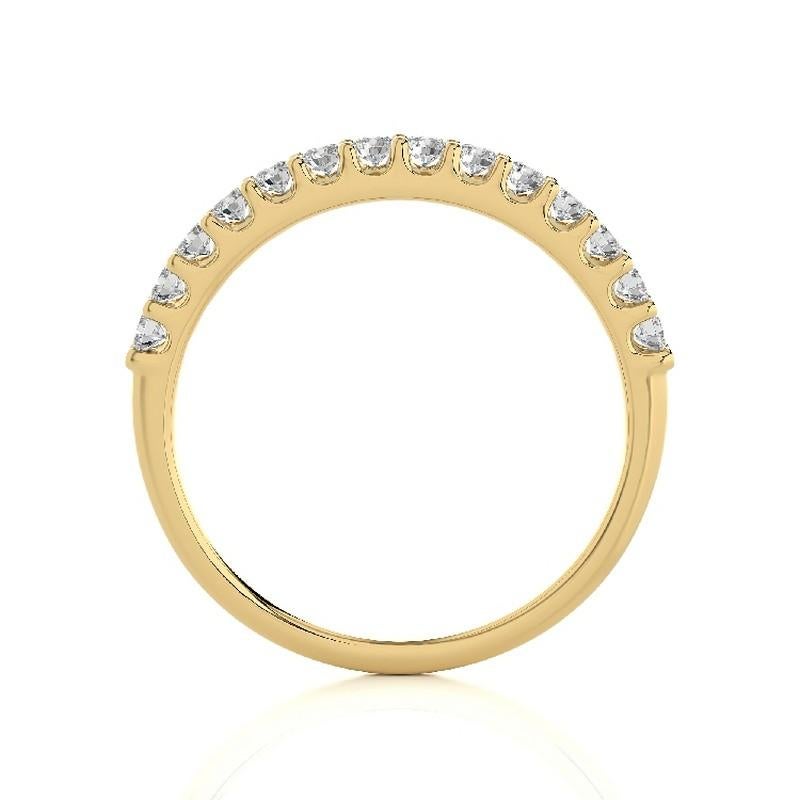 Moderno Anello con diamante da 0,4 carati in oro giallo 14 carati Collection'S 1981 in vendita