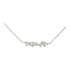 Collar de la colección Gazebo Fancy de 0,4 quilates de diamantes en oro blanco de 14 quilates