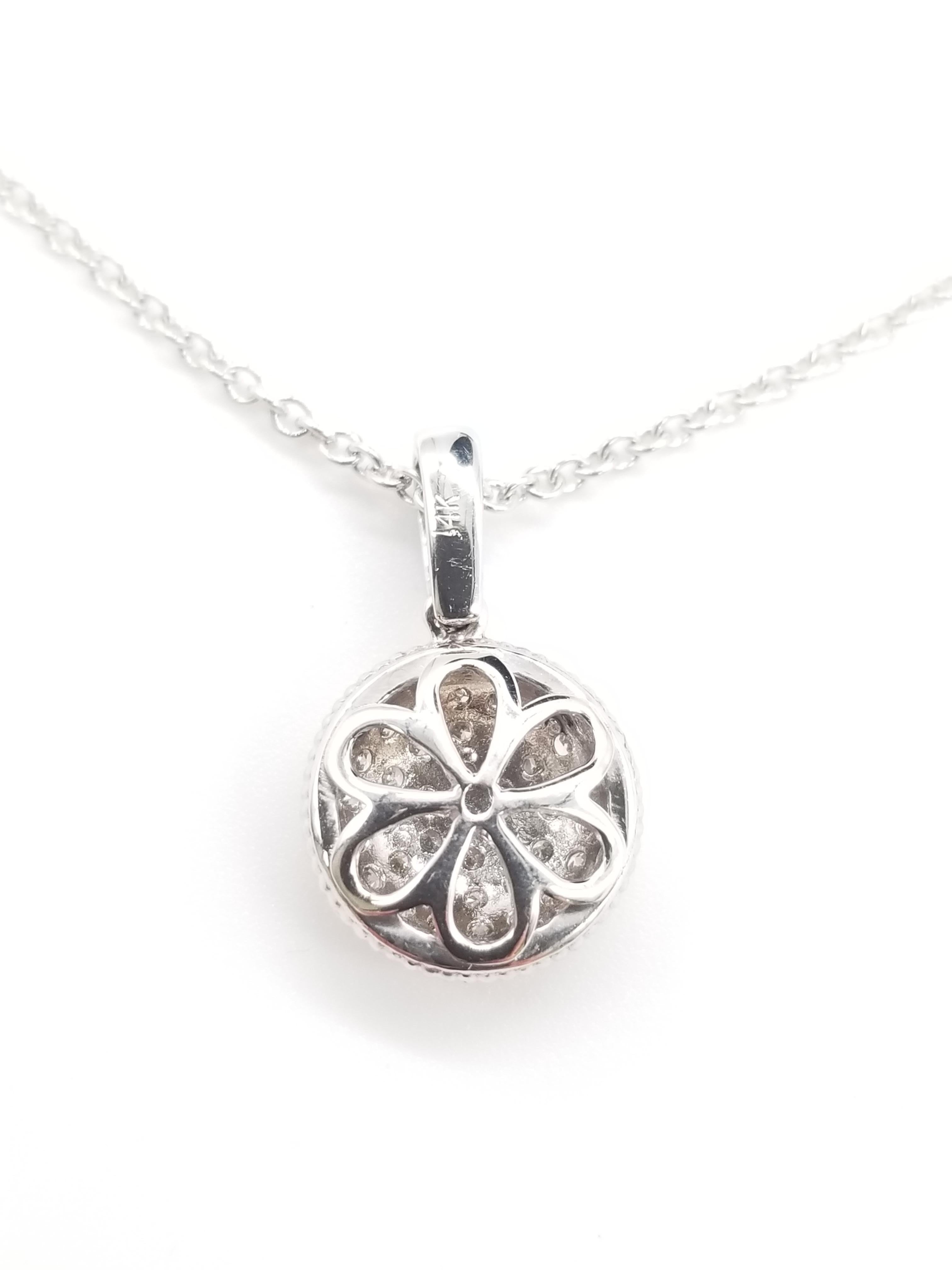 HOLIDAY SALE Pendentif en diamant naturel en forme de cercle de 0.41 carat Neuf - En vente à Great Neck Plaza, NY