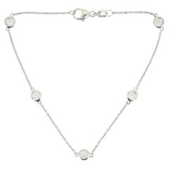 Pulsera de cadena de diamantes de 0,40 quilates