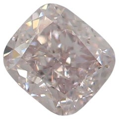 Diamant rose clair fantaisie de 0,40 carat, pureté SI2, certifié GIA