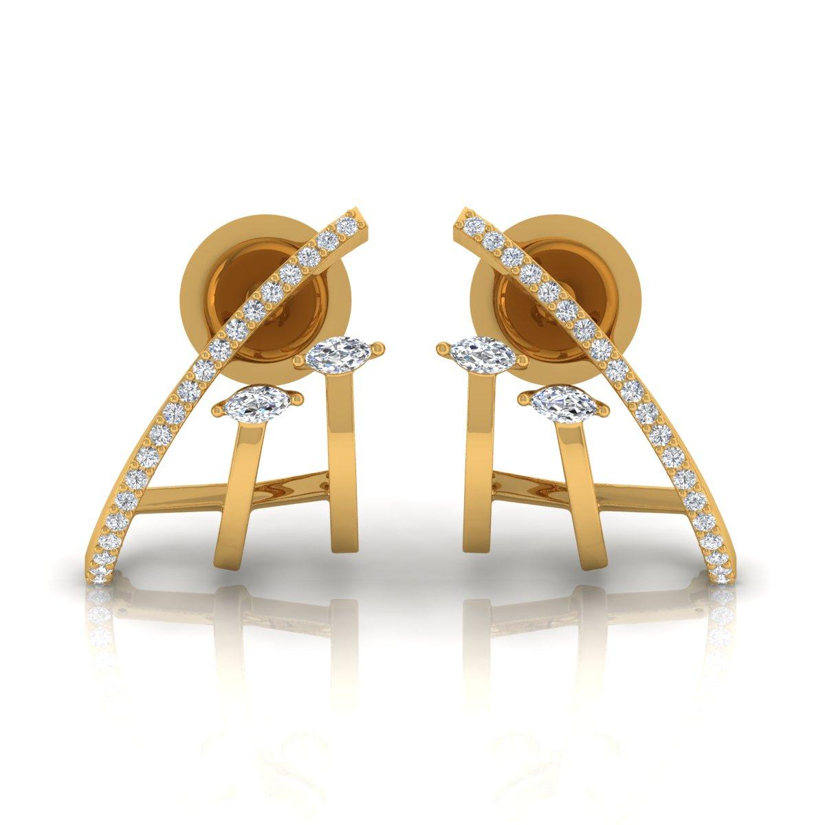 Code de l'article :- SEE-1106M
Poids brut :- 3.81 gm
Or jaune 18k Poids :- 3.73 gm
Poids du diamant :- 0,40 carat  ( DIAMANT MOYEN DE PURETÉ SI1-SI2 ET DE COULEUR H-I )
Longueur des boucles d'oreilles :- 16 mm environ.
✦