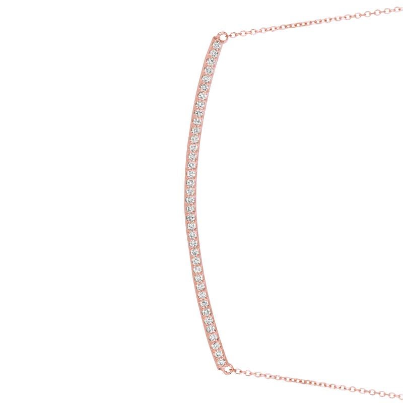 0.40 Carat Natural Diamond Bar Pendant 14K Rose Gold G SI 18 inches chain

100% Natural Diamonds, Not Enhanced in any way Round Cut Diamond Necklace
0.40CT
G-H
SI
14K Rose Gold Pave style 2.3 gram
1/16 inches in length, 2 inches in width
38