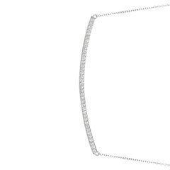 0,40 Karat Naturdiamant-Barren-Anhänger 14 Karat Weißgold G SI Kette