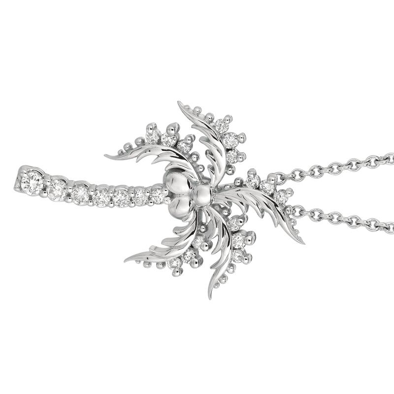 0.40 Carat Natural Diamond Coconut Tree Necklace 14K White Gold

100% Natural Diamonds, Not Enhanced in any way Round Cut Diamond Necklace with 18'' chain
0.40CT
G-H
SI
14K White Gold Prong style 4.00 gram
1 1/16 inch in height, 3/4 inch in width
22