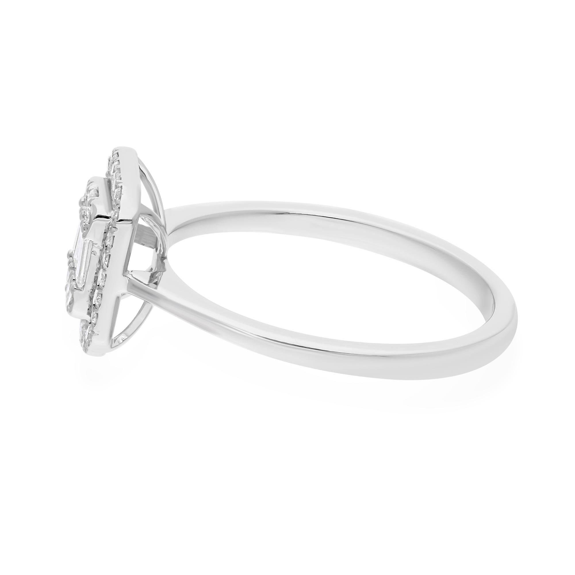 This ring has been meticulously crafted from 18-karat gold and handset with 0.40 carats of sparkling diamonds.

The ring is a size 7 and may be resized to larger or smaller upon request. FOLLOW SPECTRUM JEWELS storefront to view the latest