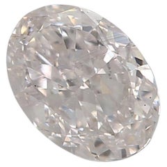 0,40 Karat sehr hellrosa Diamant im Ovalschliff Si1 Reinheit GIA zertifiziert
