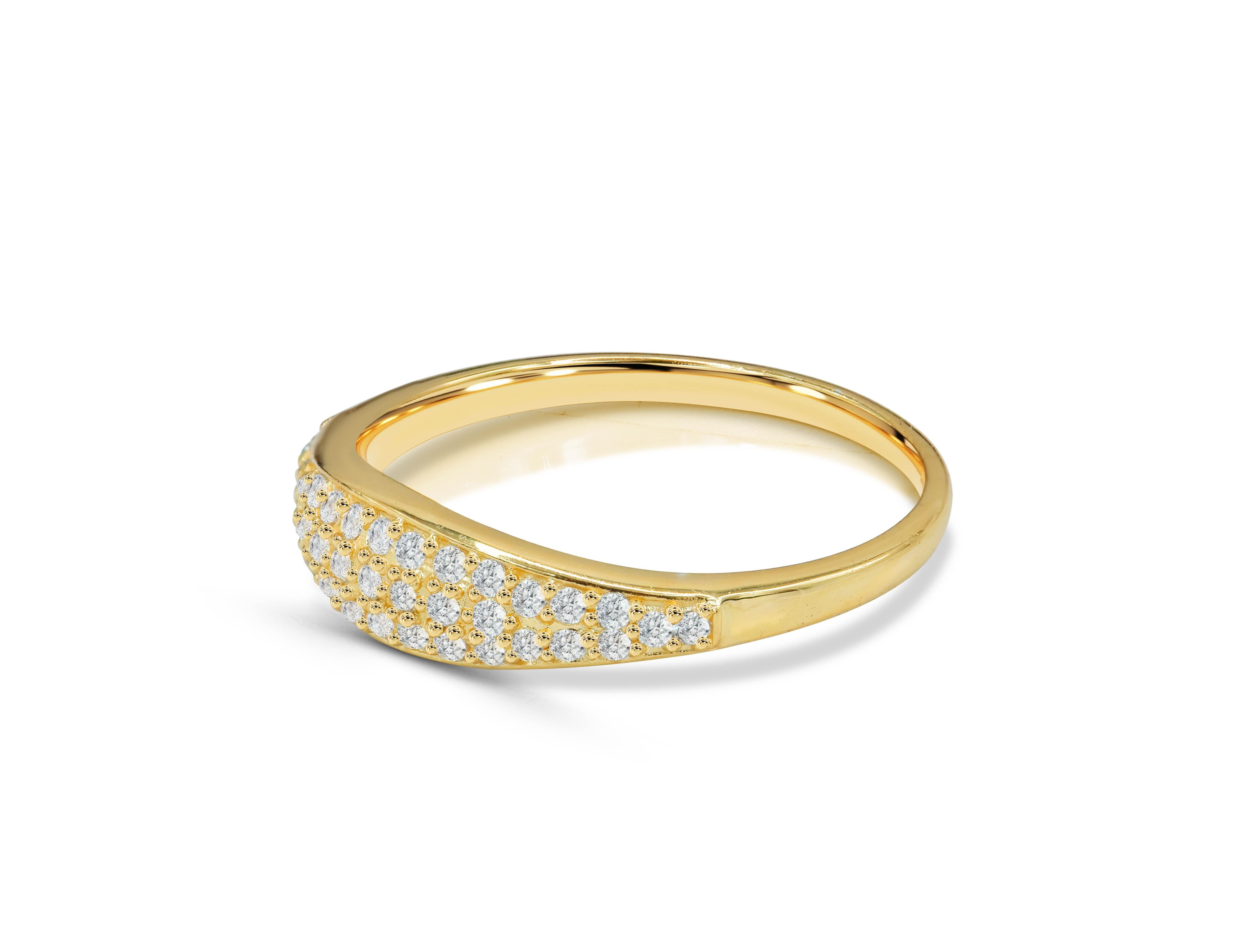 En vente :  Anneau d'éternité en or 18 carats avec diamants de 0,40 carat 3