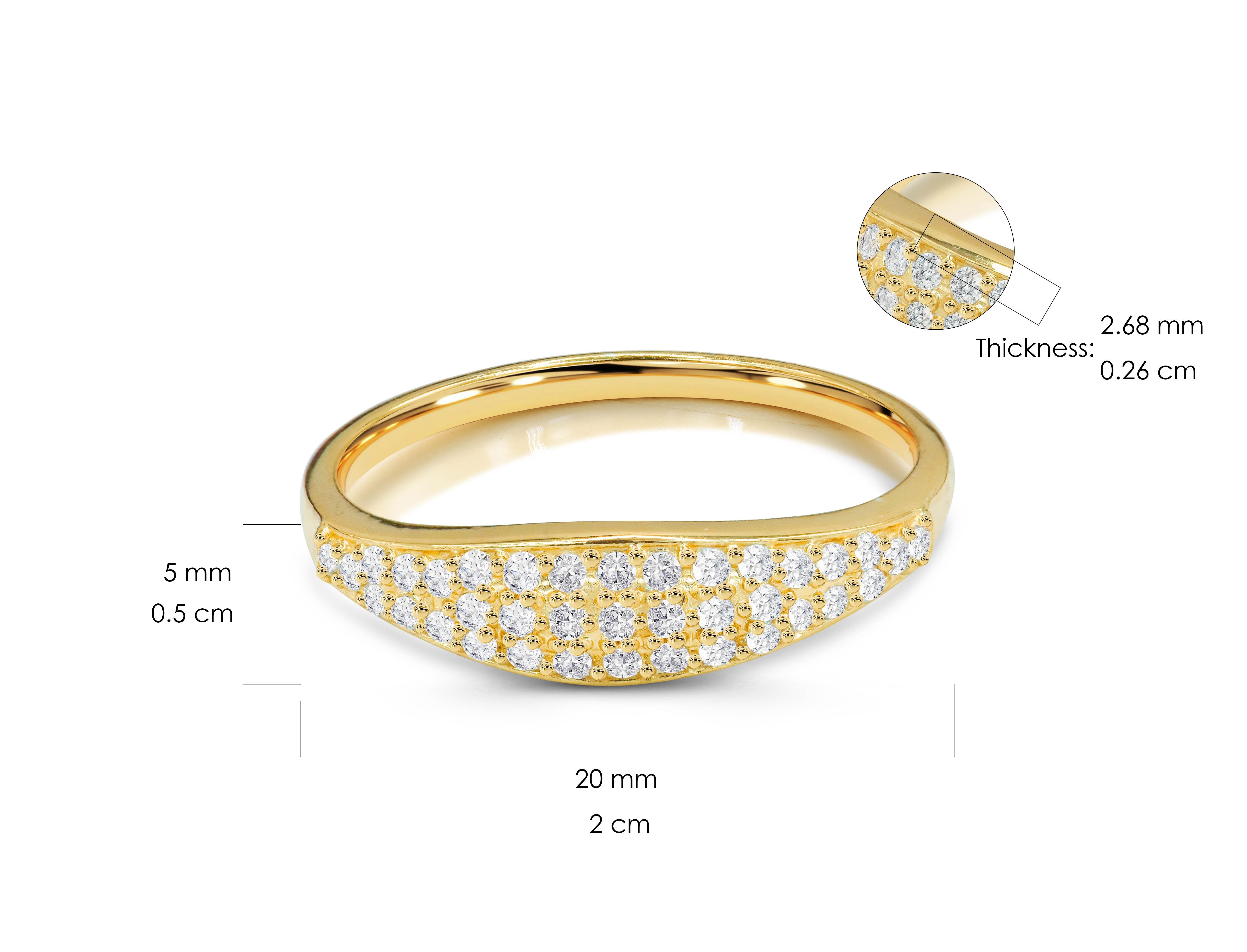 En vente :  Anneau d'éternité en or 18 carats avec diamants de 0,40 carat 9