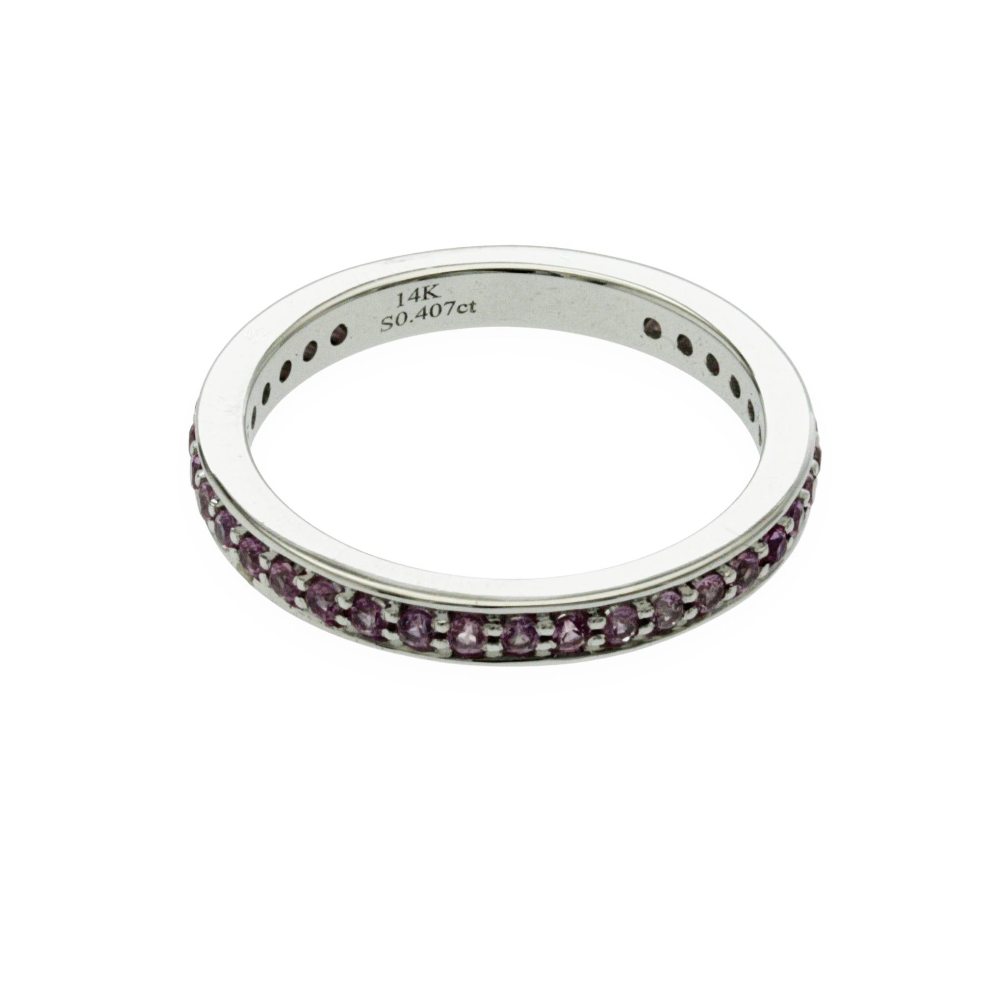 100% auténtico, 100% satisfacción del cliente
Ancho de banda: 2.3 mm
Tamaño: 5 
Metal:Oro blanco de 14 quilates
Sellos: 14K
Peso total:  2.2 Gramos
Tipo de Piedra: 0.40 CT Zafiro Rosa Natural
Estado: Nuevo
Precio estimado: 1099
Número de stock: