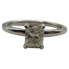 0.40ct Cushion solitaire diamond ring 14KT gold promise ring