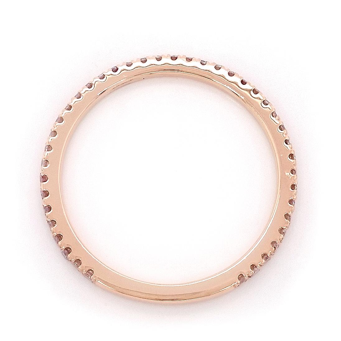 0,40 Karat natürlicher rosa Diamantring Damen