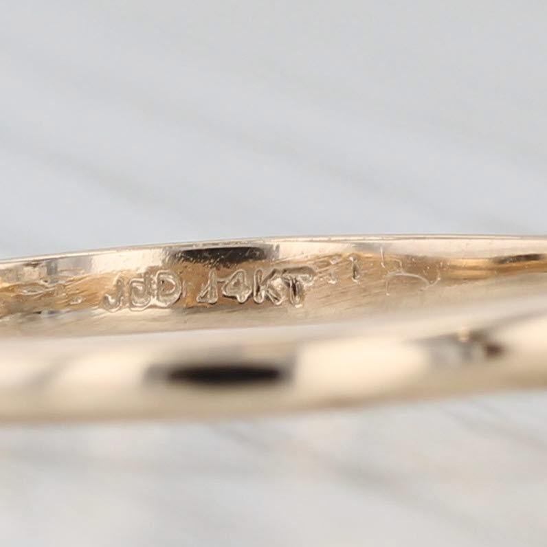 Anello di fidanzamento solitario con diamante ovale da 0,40 carati in oro giallo 14k misura 8 in vendita 3