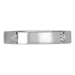 0.40ct Princess Cut Diamond Men
s Wedding Band 4.0mm