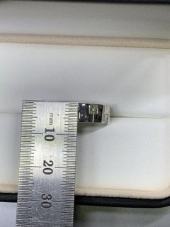 0.40ct Princess Diamond F VS1 chunky Engagement Ring In Platinum 6.7g