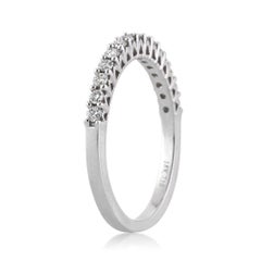 0,40ct Runder Brillantschliff Diamant Shared-Prong Hochzeit Band in 18k Weißgold