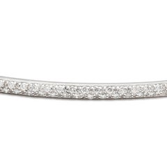 0.40ctw Diamond Bangle Bracelet, 14k White Gold, Length 6.75 in