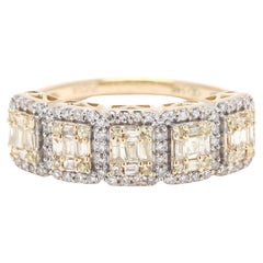 0.40ctw Diamond Cluster Ring, 14k Yellow Gold, Ring Size 7