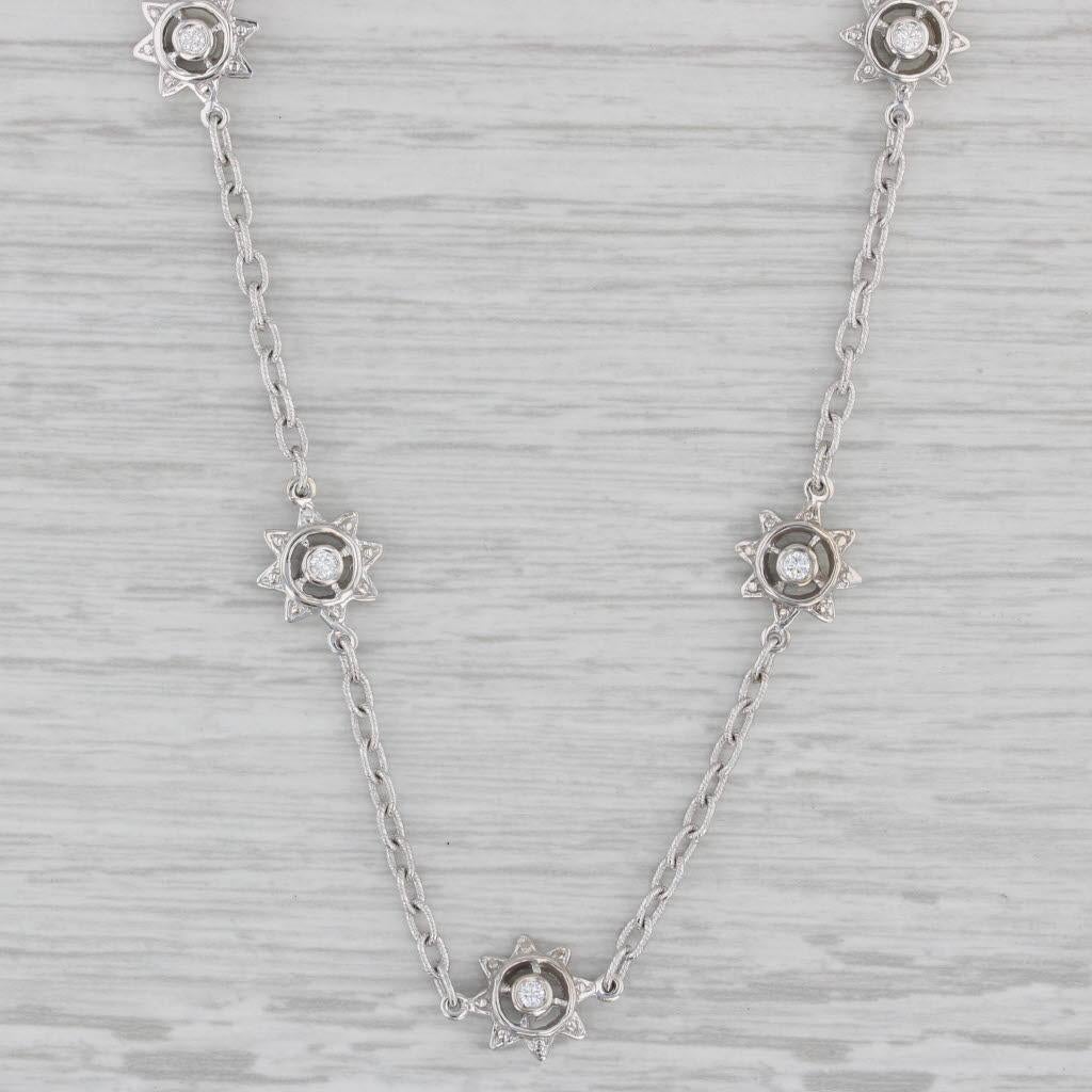 Informations sur les pierres précieuses :
- Diamants naturels -
Total des carats - 0.40ctw
Taille - Brilliante ronde
Couleur - F - G
Clarté - VS2 - SI1

Métal : Or blanc 18k
Poids : 11 gramme 
Timbres : 18k
Style : Chaîne de câbles
Fermeture :