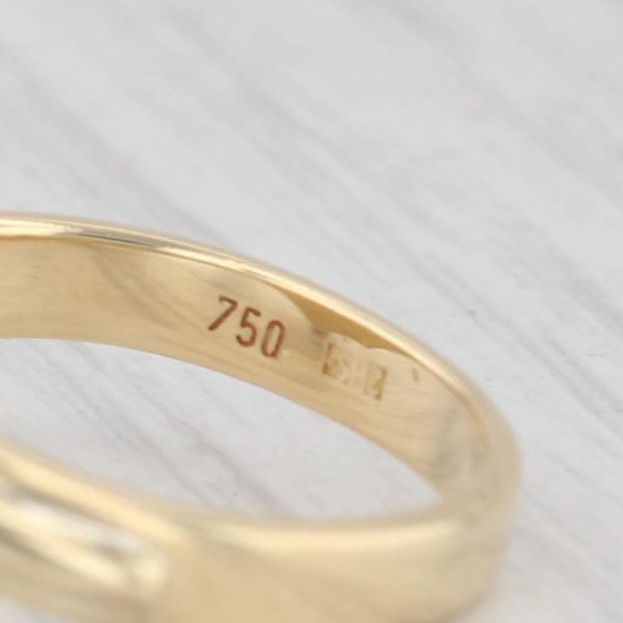 Women's 0.40ctw Diamond Overlay Ring 18k Yellow Gold Size 6