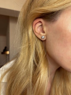 Tachuelas de diamantes de 0,40 ctw, engaste doble bisel, oro de 18 quilates