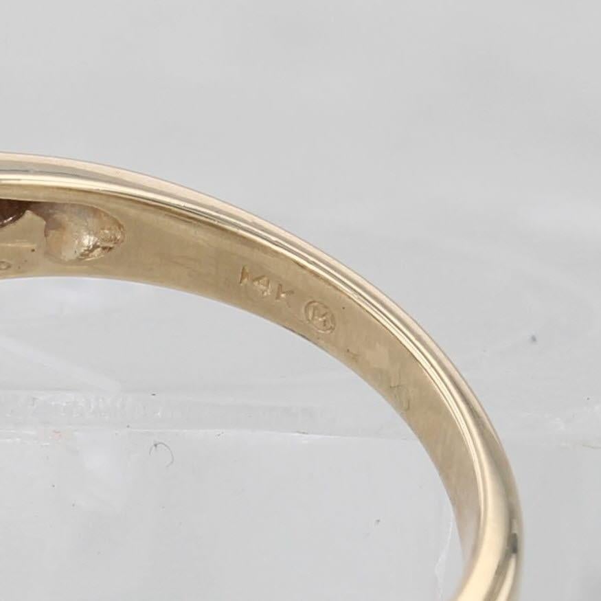 0.40ctw Diamond Tiered Rooftop Ring 14k Gold Size 7 Anniversary Bridal en vente 3