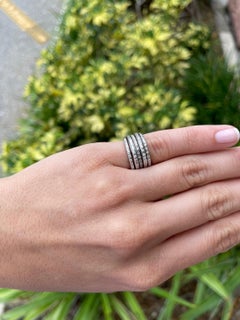 0.40tcw 14K Diamond Multi Band Ring White Gold