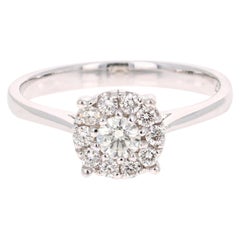 0.41 Carat Diamond 14 Karat White Gold Ring