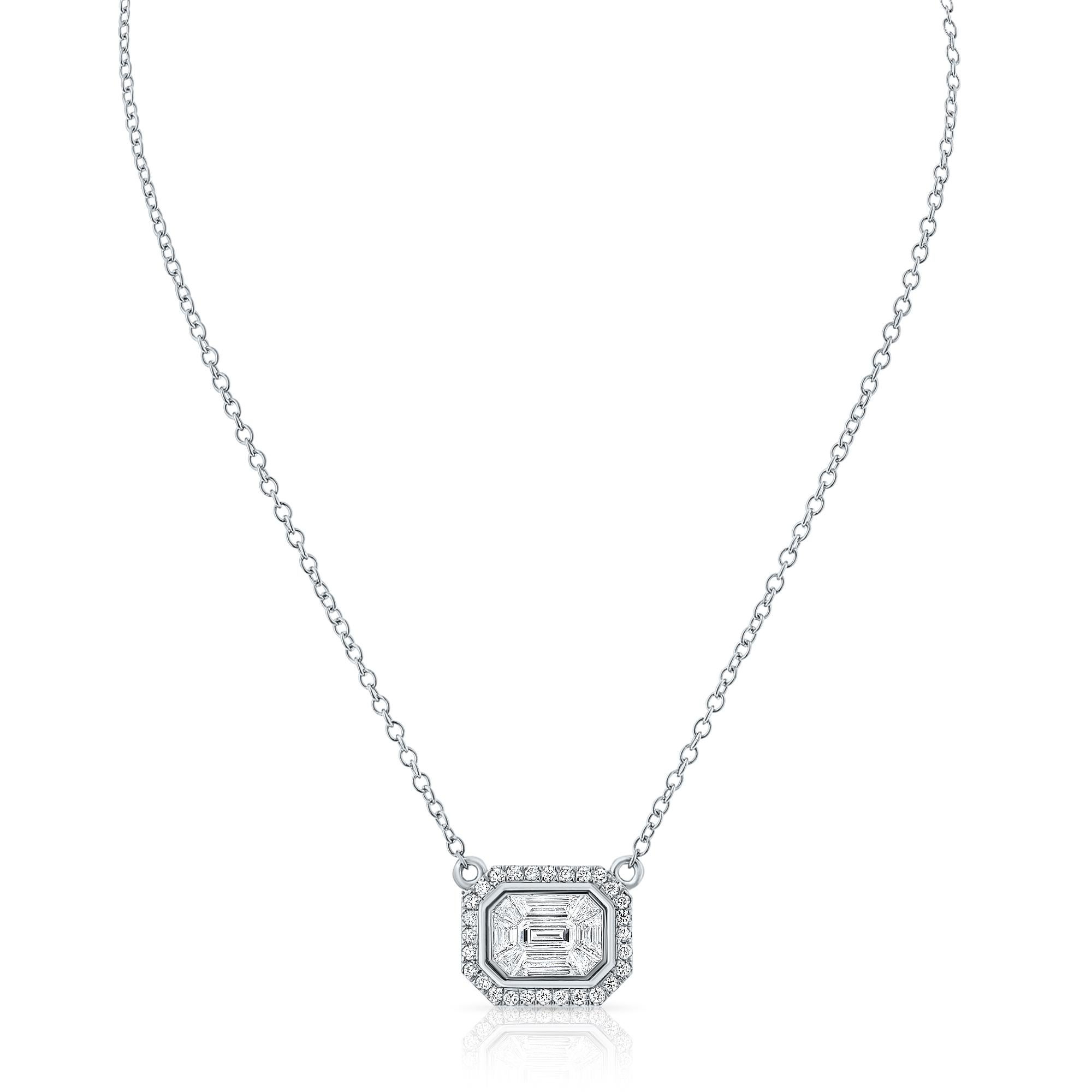 Moderno Collana a catena con diamanti da 0,41 carati in vendita