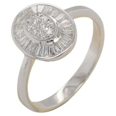 Bague en or 18 carats avec diamants de 0,41 carat