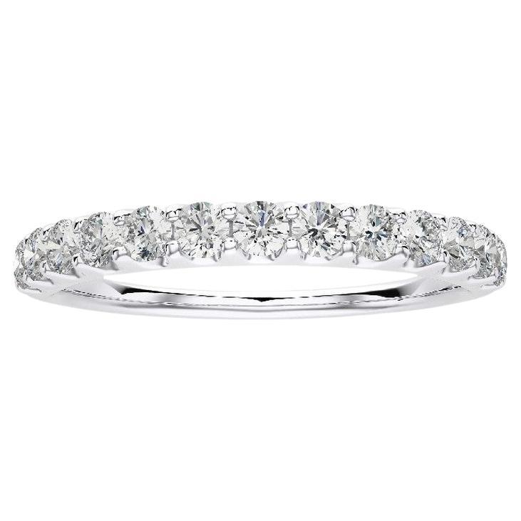 0,41 Karat Diamant-Hochzeitsring 1981 Classic Collection Ring aus 14K Weißgold