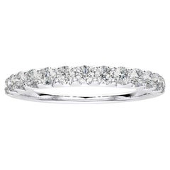 0.41 Carat Diamond Wedding Band 1981 Classic Collection Ring en or blanc 14K