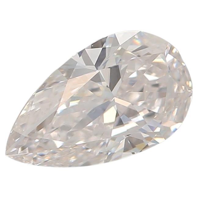 Diamant rose pâle taille poire de 0,41 carat de pureté VS2 certifié GIA