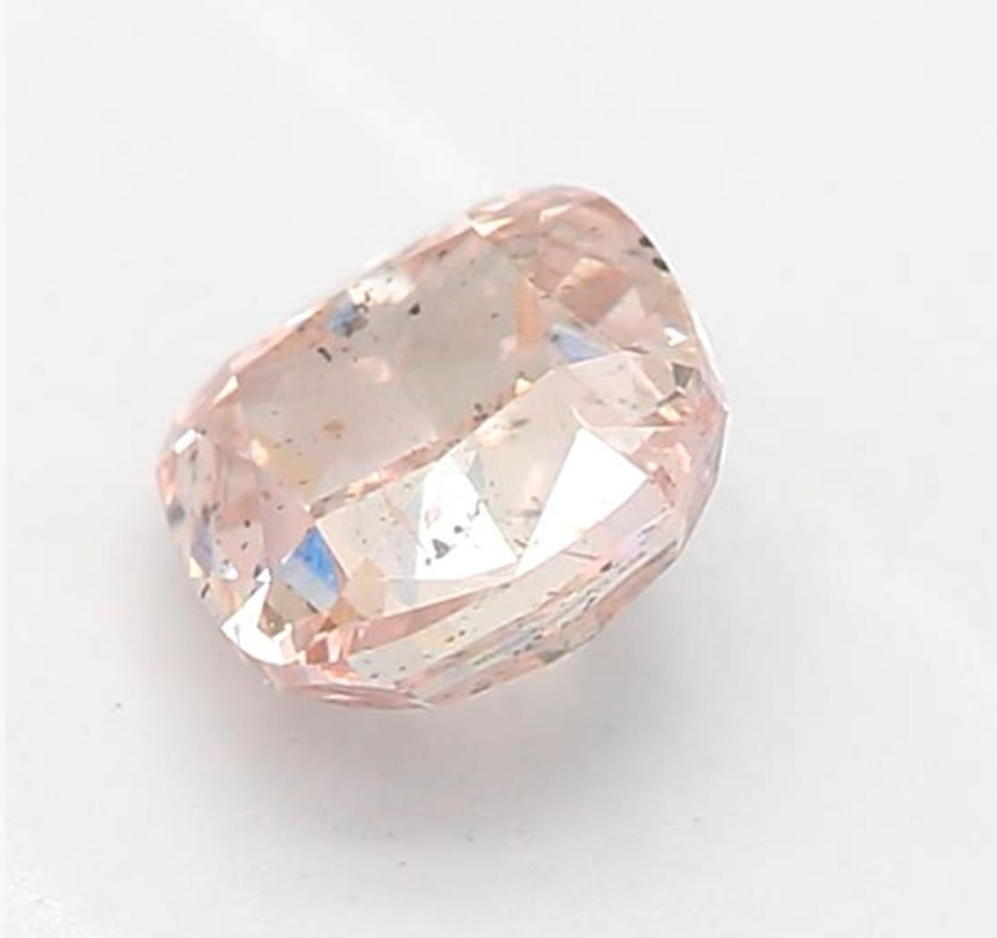 *100% NATURAL FANCY COLOUR DIAMOND*

✪ Diamond Details ✪

➛ Shape: Cushion
➛ Colour Grade: Fancy Brownish Pink 
➛ Carat: 0.41
➛ Clarity: I1
➛ GIA Certified 

^FEATURES OF THE DIAMOND^

Our fancy brownish pink diamond exhibits a warm, earthy hue with