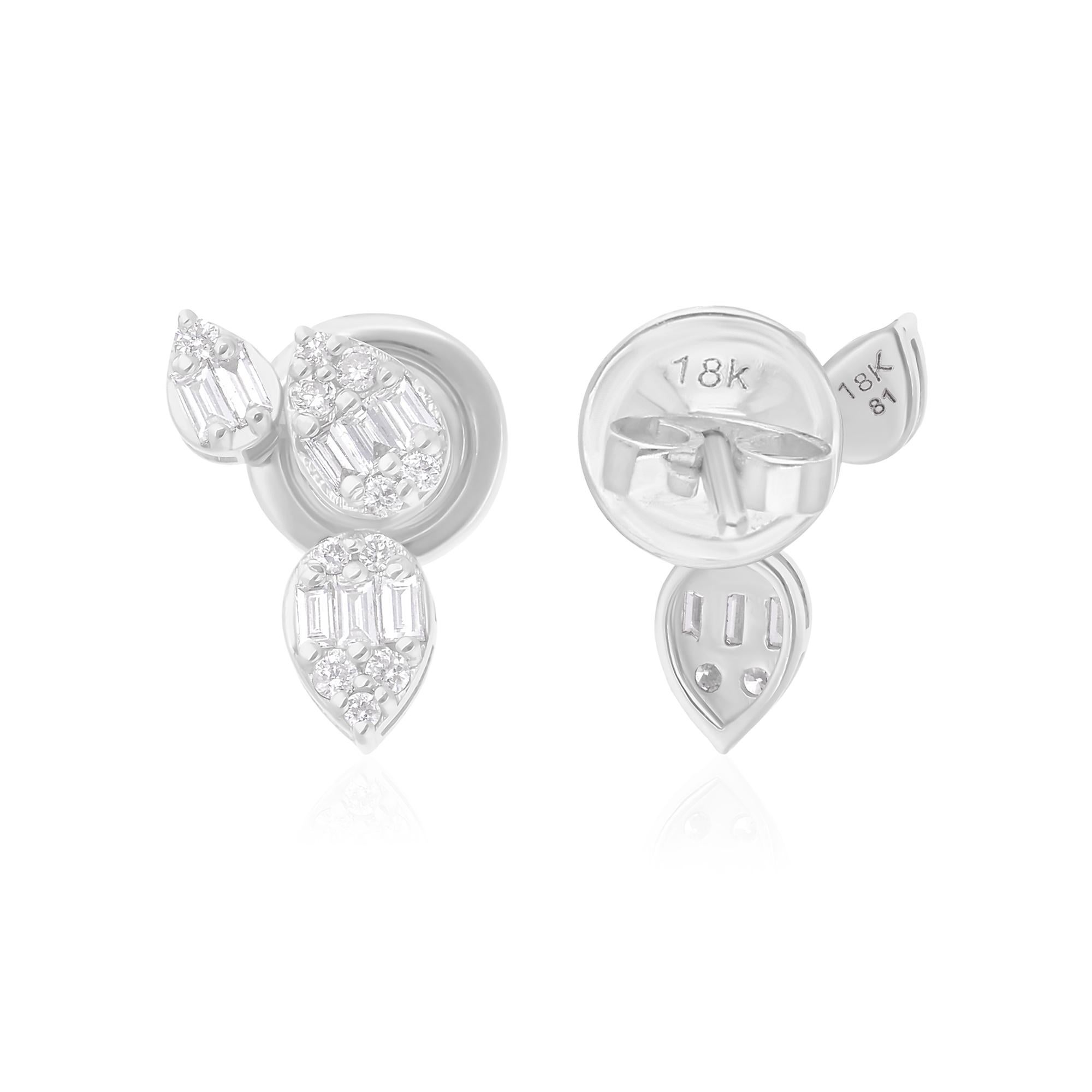 Cast from 18-karat gold, these exquisite earrings are handset with 0.41 carats of sparkling diamonds.

FOLLOW SPECTRUM JEWELS storefront to view the latest collection & exclusive pieces. Spectrum Jewels is proudly rated as a Top Seller on 1stdibs