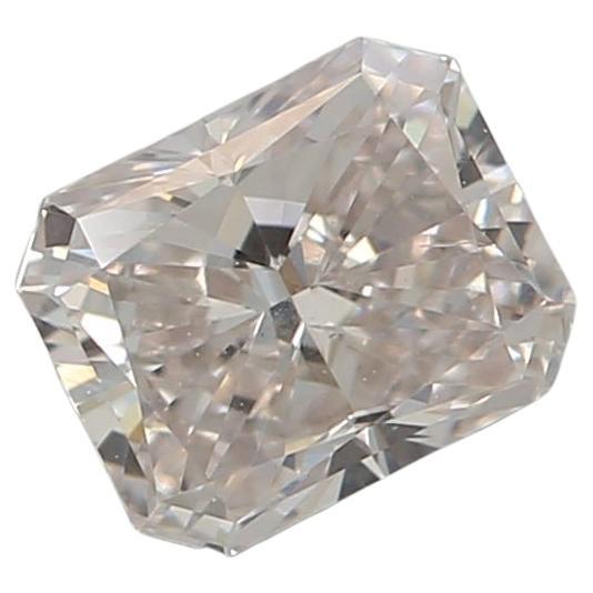 0.41 Carat Very Light Pink Radiant cut diamond VS1 Clarity GIA Certified  For Sale