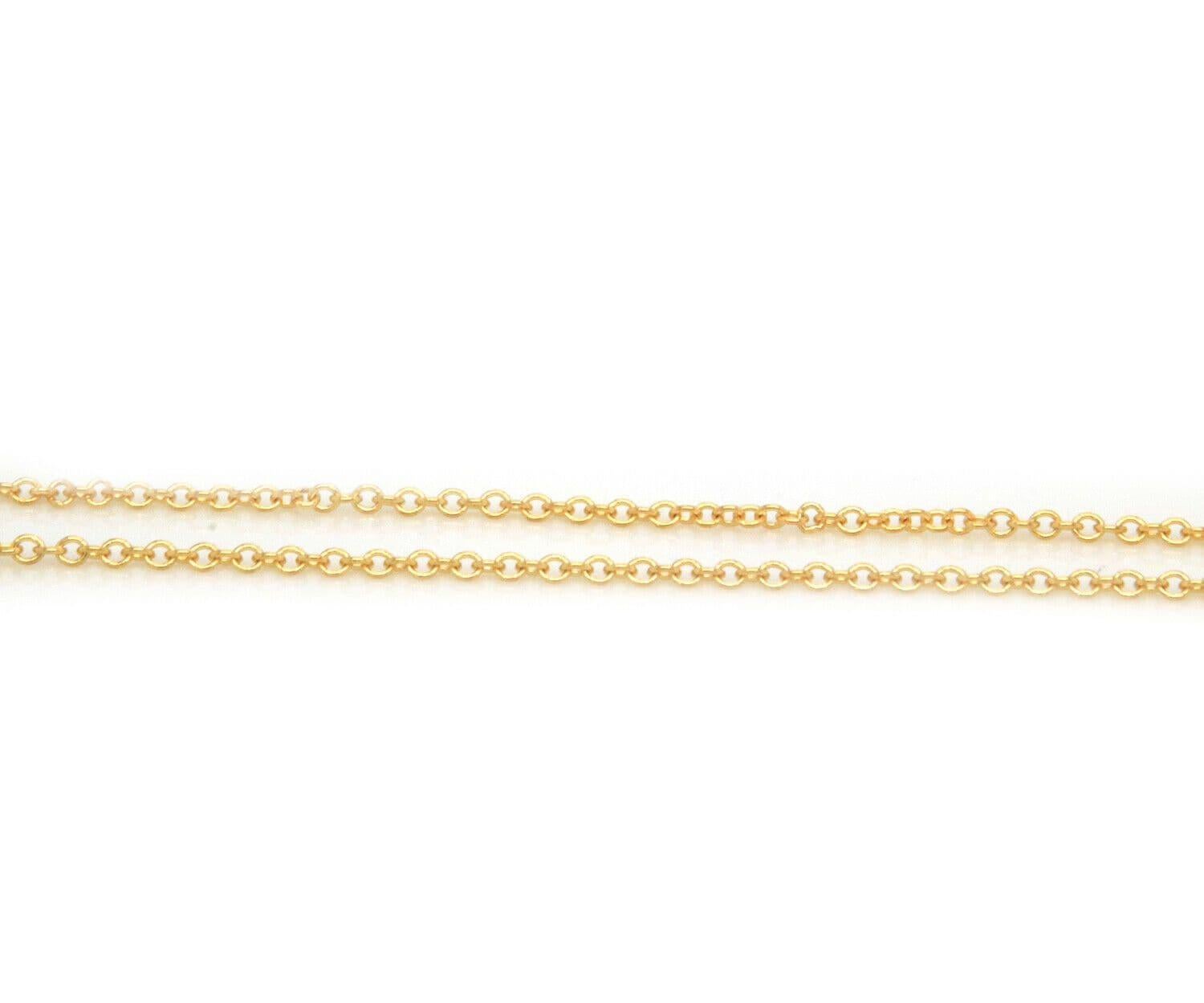 0,41 Karat alter europäischer Diamant Solitär-Halskette in 14 Karat Gelbgold mit Lünette im Zustand „Hervorragend“ im Angebot in Vienna, VA
