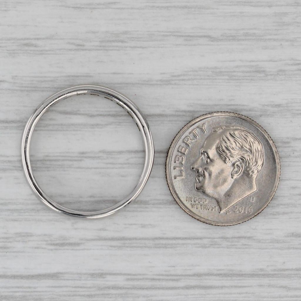 Fascia nuziale con diamante da 0,41 carati in platino 950 Misura 7,5-7,75 Anello impilabile in vendita 2